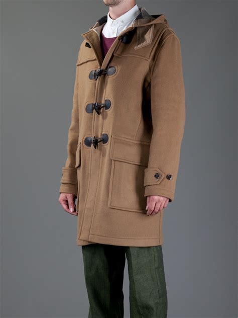 burberry pea coat buttons|burberry men's duffle coat.